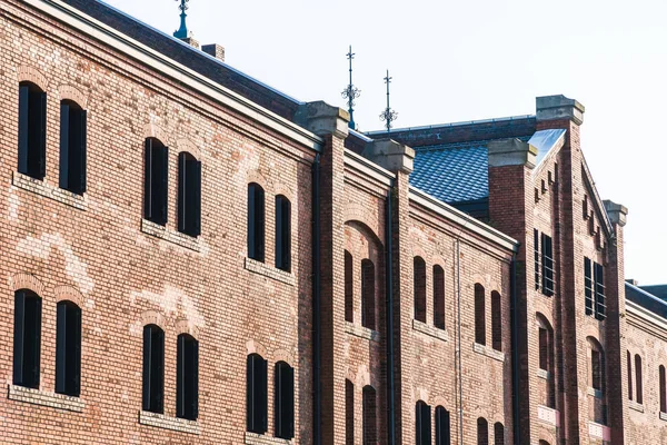 Schöne Außengebäude Und Architektur Der Backstein Lagerhaus Yokohama Stadt Japan — Stockfoto