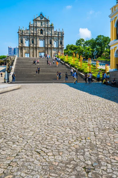 Cina Macao Settembre 2018 Bellissimo Vecchio Edificio Architettonico Con Rovina — Foto Stock