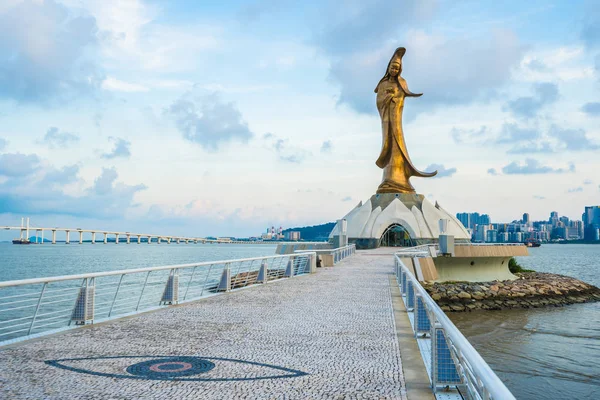 Bella Statua Kun Iam Punto Riferimento Nella Città Macao — Foto Stock