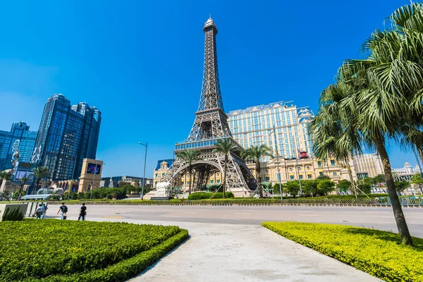 China Macao Septiembre 2018 Hermoso Hito Torre Eiffel Del Hotel — Foto de Stock