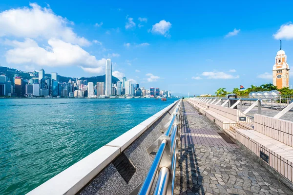 Bella Architettura Edificio Esterno Paesaggio Urbano Hong Kong Città Skyline — Foto Stock