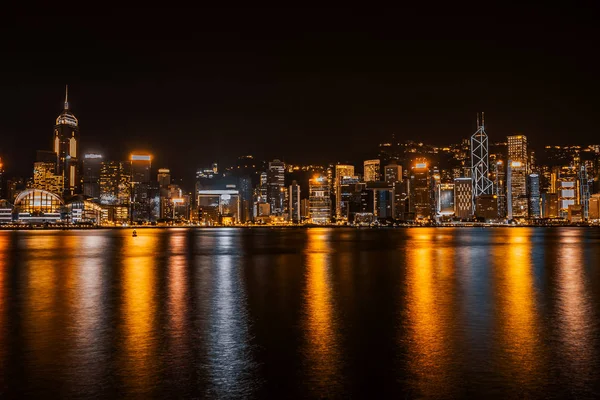 Prachtige Architectuur Gebouw Stadsgezicht Skyline Van Stad Van Hongkong Schemering — Stockfoto