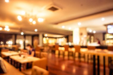 Soyut bulanıklık ve ufuk restoran ve kafe iç arka plan ve yüzey için