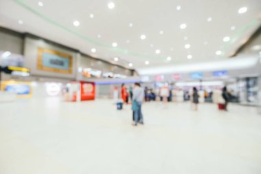 Soyut bulanıklık ve arka plan için Havaalanı terminal iç defocused