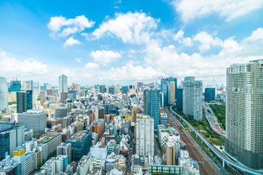 Tokyo şehir manzarası Japonya bina güzel mimari