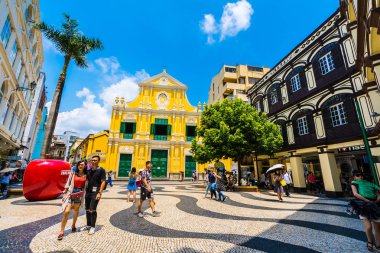 Çin, Makao - dominics macau şehirde kilise st ile bina 6 Eylül 2018 - güzel eski mimari
