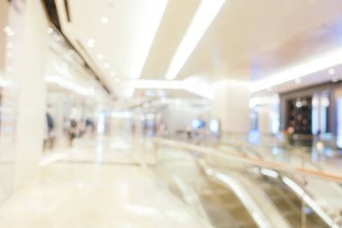 Arkaplan için mağaza içi soyut bulanıklık ve odaklanmış alışveriş merkezi