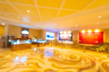 Arkaplan için mağaza içi soyut bulanıklık ve odaklanmış alışveriş merkezi