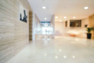 Soyut bulanıklık ve arka plan için otel lobisi.