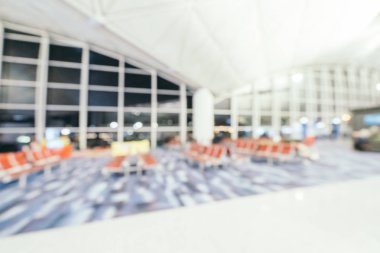 Soyut bulanıklık ve arka plan için Havaalanı terminal iç defocused