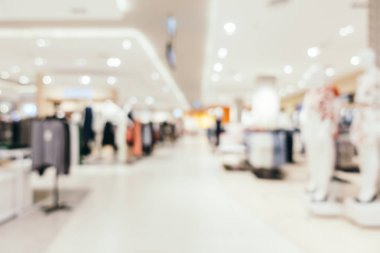 Arkaplan için mağaza içi soyut bulanıklık ve odaklanmış alışveriş merkezi