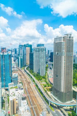 Tokyo şehir manzarası Japonya bina güzel mimari
