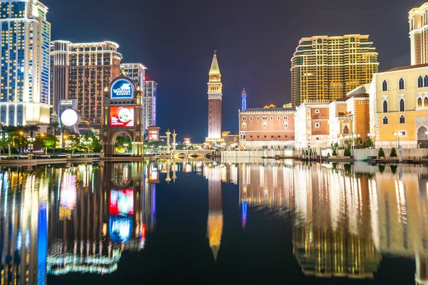 Edifício Arquitetura Bonita Veneziano Outro Hotel Resort Casino Cidade Macau — Fotografia de Stock