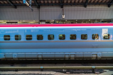 Tokyo Japonya - 5 Ağustos 2018: Japonya'da tren ve metro istasyonu uzaklıktadır popüler ulaşım