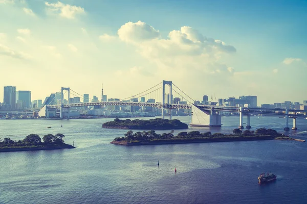 Prachtige Architectuur Bouwen Cityscape Van Stad Tokio Met Brug Van — Stockfoto