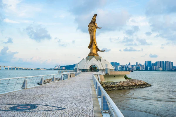 Bella Statua Kun Iam Punto Riferimento Nella Città Macao — Foto Stock