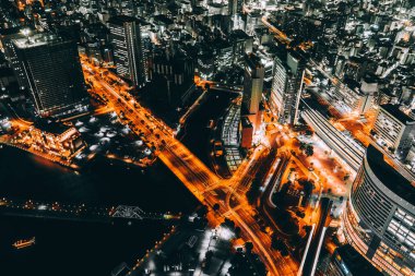 Güzel dış yapı ve Mimarlık Yokohama şehir manzarası Japonya