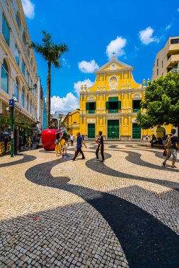 Çin, Makao - dominics macau şehirde kilise st ile bina 6 Eylül 2018 - güzel eski mimari