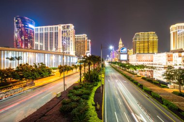 Venedik güzel mimari yapı ve diğer otel resort ve gece macau şehir casino