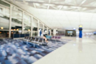 Soyut bulanıklık ve arka plan için Havaalanı terminal iç defocused
