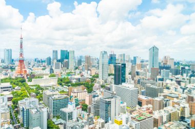 Tokyo şehir manzarası Japonya bina güzel mimari