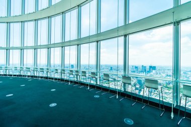 Tokyo şehri manzaralı Roppongi Gözlem Kulesi