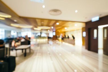 Soyut bulanıklık ve arka plan için otel lobisi.