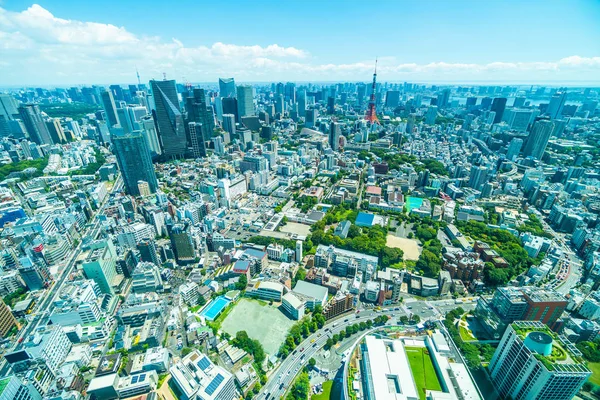 Bela Arquitetura Edifício Paisagem Urbana Tokyo Japão — Fotografia de Stock