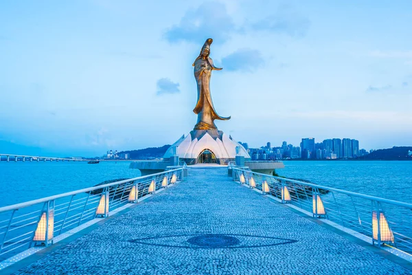 Bella Statua Kun Iam Punto Riferimento Nella Città Macao — Foto Stock