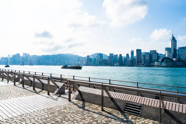 Bella Architettura Edificio Esterno Paesaggio Urbano Hong Kong Città Skyline — Foto Stock