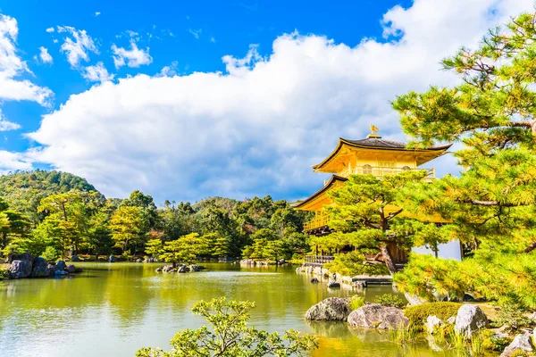 Prachtige Kinkakuji Tempel Met Gouden Pavillion Landmark Van Kyoto Japan — Stockfoto