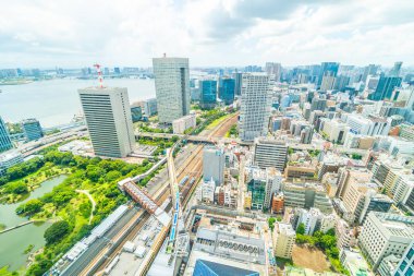 Tokyo şehir manzarası Japonya bina güzel mimari