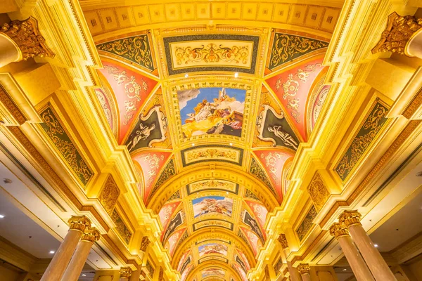 Китай Макао Сентября 2018 Прекрасный Роскошный Отель Казино Игра Венеции — стоковое фото