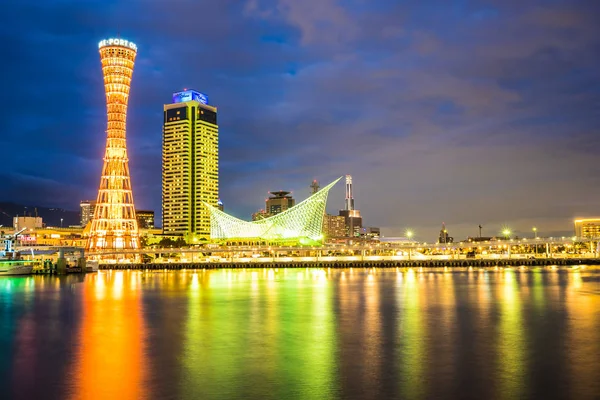 Wunderschönes Stadtbild Mit Architekturgebäude Und Kobe Turm Stadtsilhouette Japan — Stockfoto