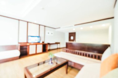 soyut bulanıklık ve odaklanmış oturma odası arka plan için iç mekan
