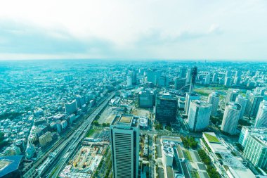 Güzel dış yapı ve Mimarlık Yokohama şehir manzarası Japonya