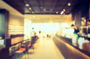 Soyut bulanıklık ve ufuk restoran ve kafe Cafe iç arka planı için