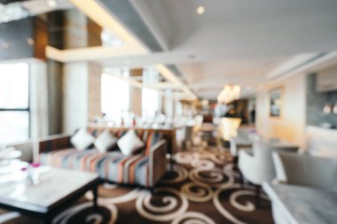 Soyut bulanıklık ve ufuk otel lobi lounge iç arka planı için