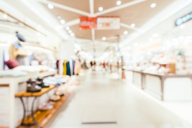 Soyut bulanıklık ve ufuk alışveriş merkezi alışveriş arka plan için