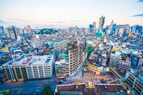 Bela Arquitetura Edifício Paisagem Urbana Horizonte Cidade Macau — Fotografia de Stock