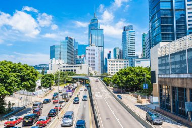 Hong kong, Çin - 15 Eylül, 2018: güzel mimari ofis hongkong City dış gökdelen Binası