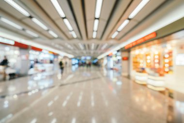 Soyut bulanıklık ve arka plan için Havaalanı terminal iç defocused