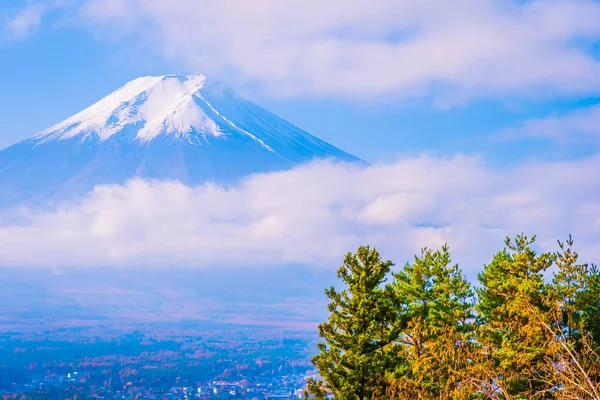 Beautiful Landscape Mountain Fuji Chureito Pagoda Maple Leaf Tree Autumn — Stock Photo, Image