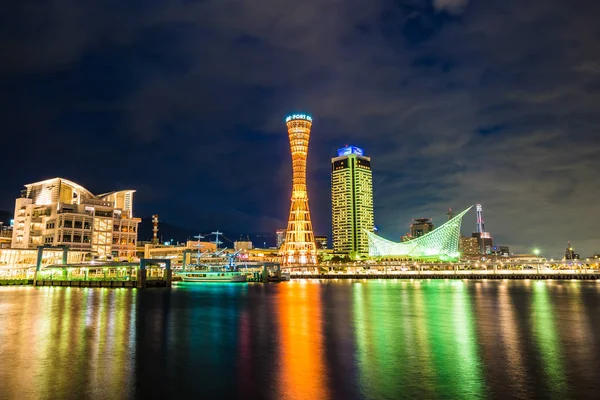 Wunderschönes Stadtbild Mit Architekturgebäude Und Kobe Turm Stadtsilhouette Japan — Stockfoto