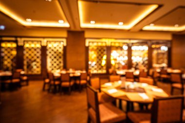 Soyut bulanıklık ve ufuk kahvaltı büfesi otel restoran ve kafe Cafe iç arka planı için