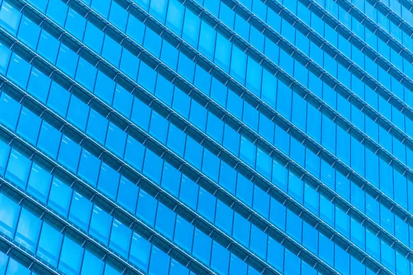 Gyönyörű Építészeti Üzleti Irodaház Felhőkarcoló Városban Ablak Üveg Mintával — Stock Fotó