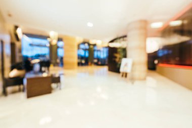 Soyut bulanıklık ve arka plan için otel lobisi.