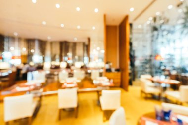 Soyut bulanıklık ve ufuk kahvaltı büfesi otel restoran ve kafe Cafe iç arka planı için