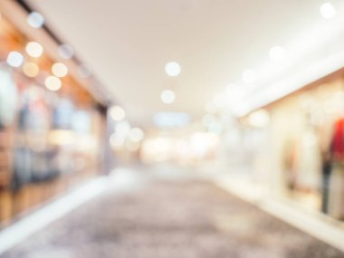 Soyut bulanıklık ve ufuk alışveriş merkezi alışveriş arka plan için