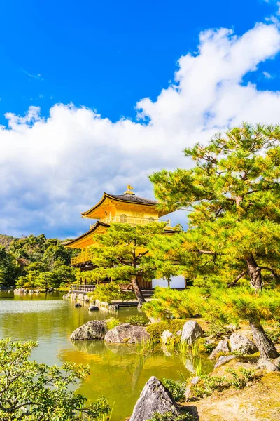 Prachtige Kinkakuji Tempel Met Gouden Pavillion Landmark Van Kyoto Japan — Stockfoto